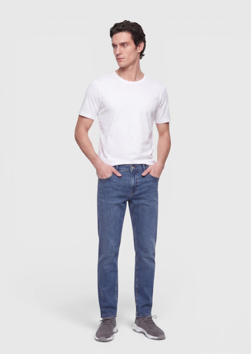 White Plain Crew Neck 100% Cotton T-Shirt - 4