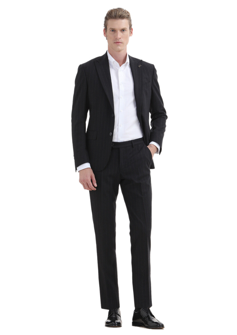 White Plain Regular Fit Long Weaving Classical 100% Cotton Shirt - 3