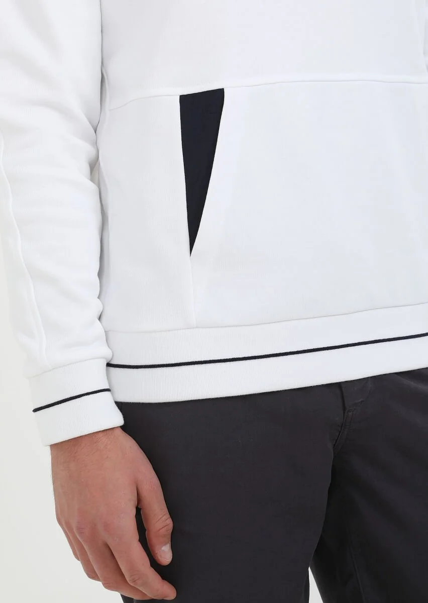 White Plain Sweatshirt - 4