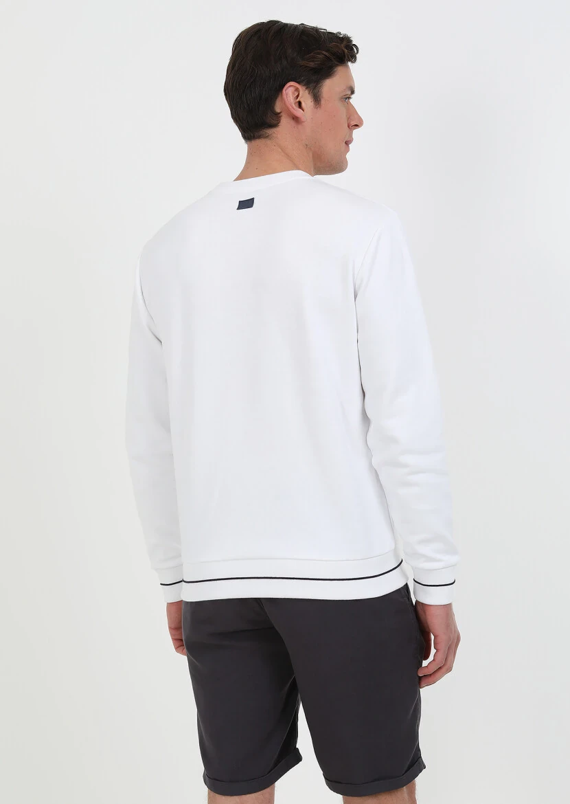 White Plain Sweatshirt - 7