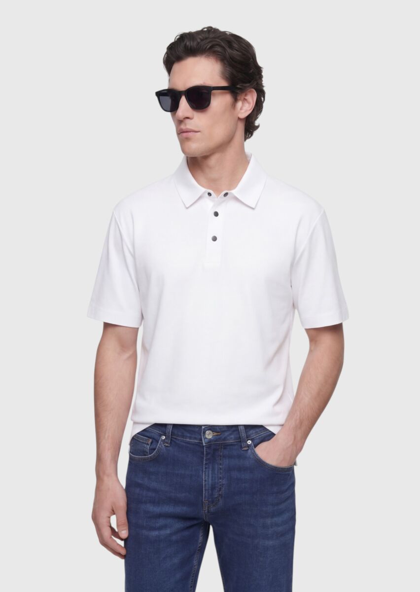 White Plain T-Shirt - 3