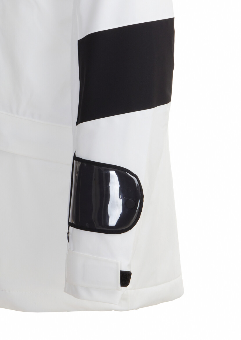 White Regular Fit Hooded Casual Weaving Coat - 7