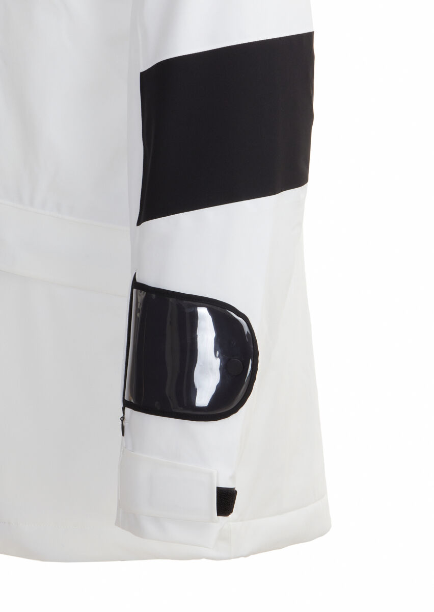White Regular Fit Hooded Casual Weaving Coat - 7