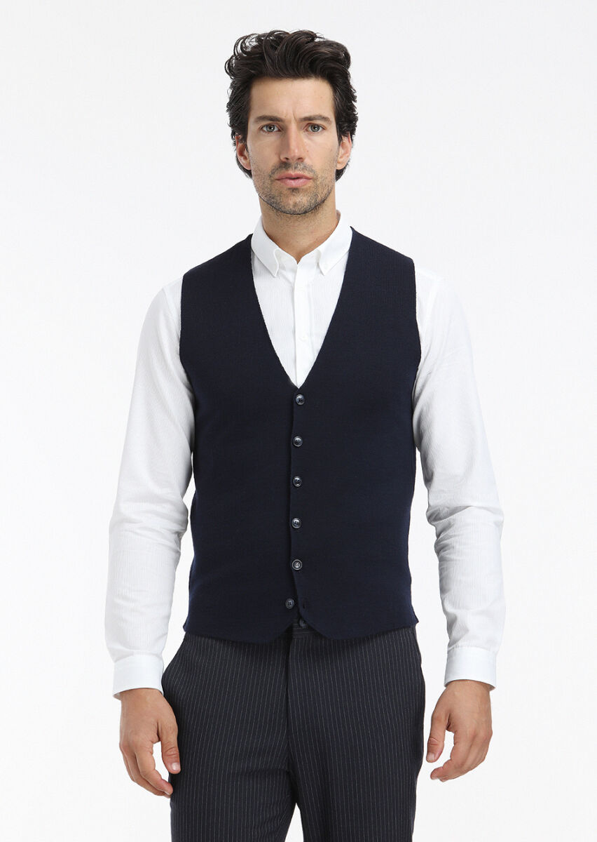 White Ribbed Regular Fit Long Weaving Casual 100% Cotton Shirt - 4