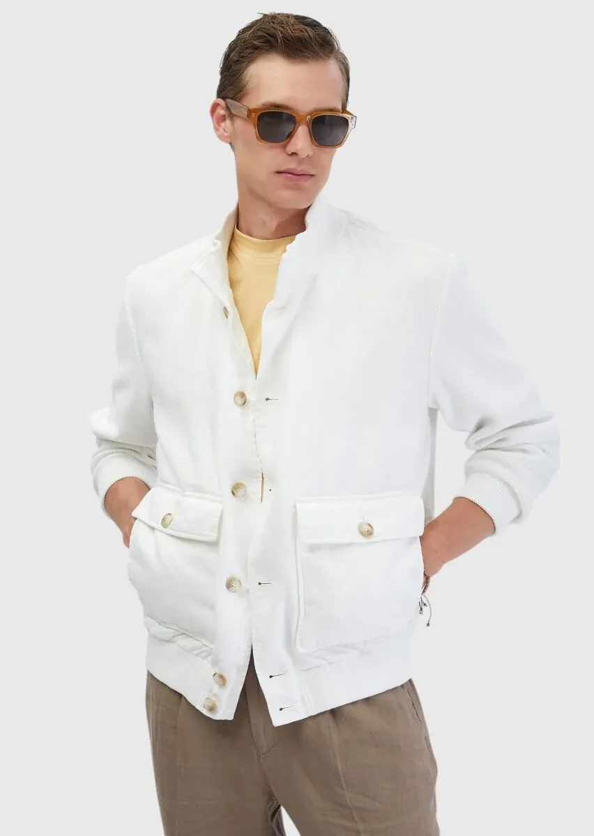 White Weaving Coat - 3