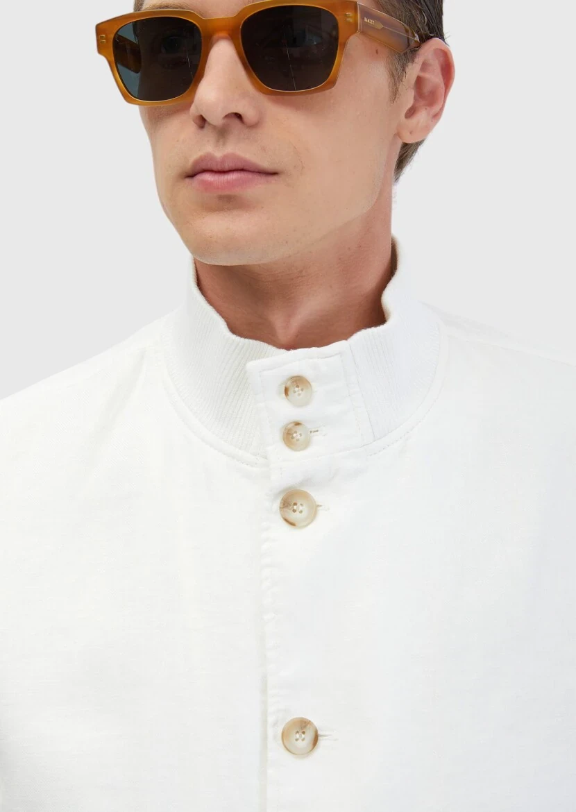 White Weaving Coat - 5