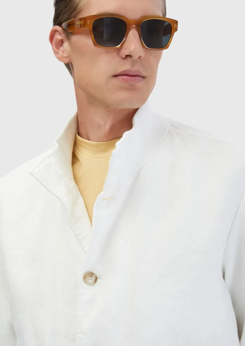 White Weaving Coat - 6