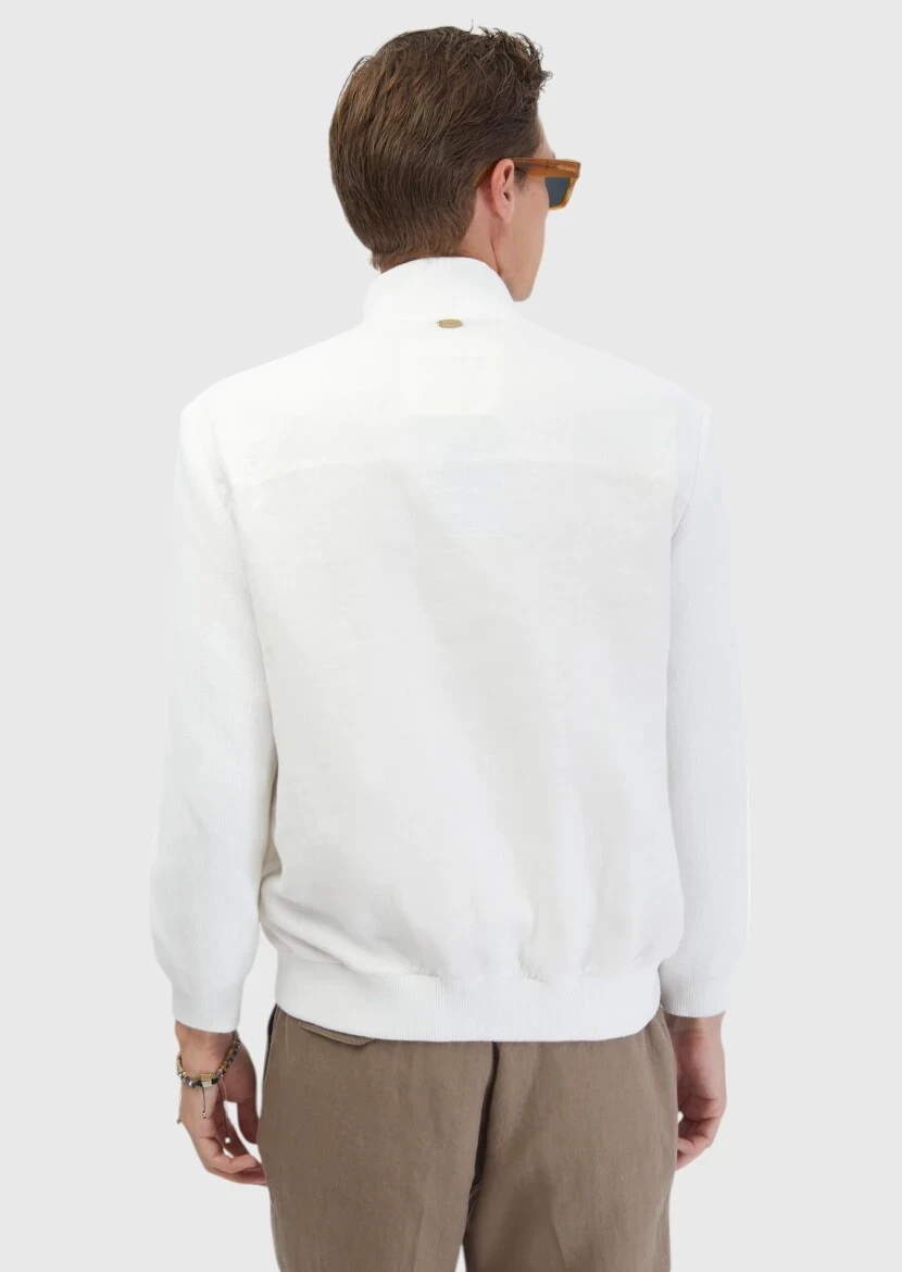 White Weaving Coat - 9