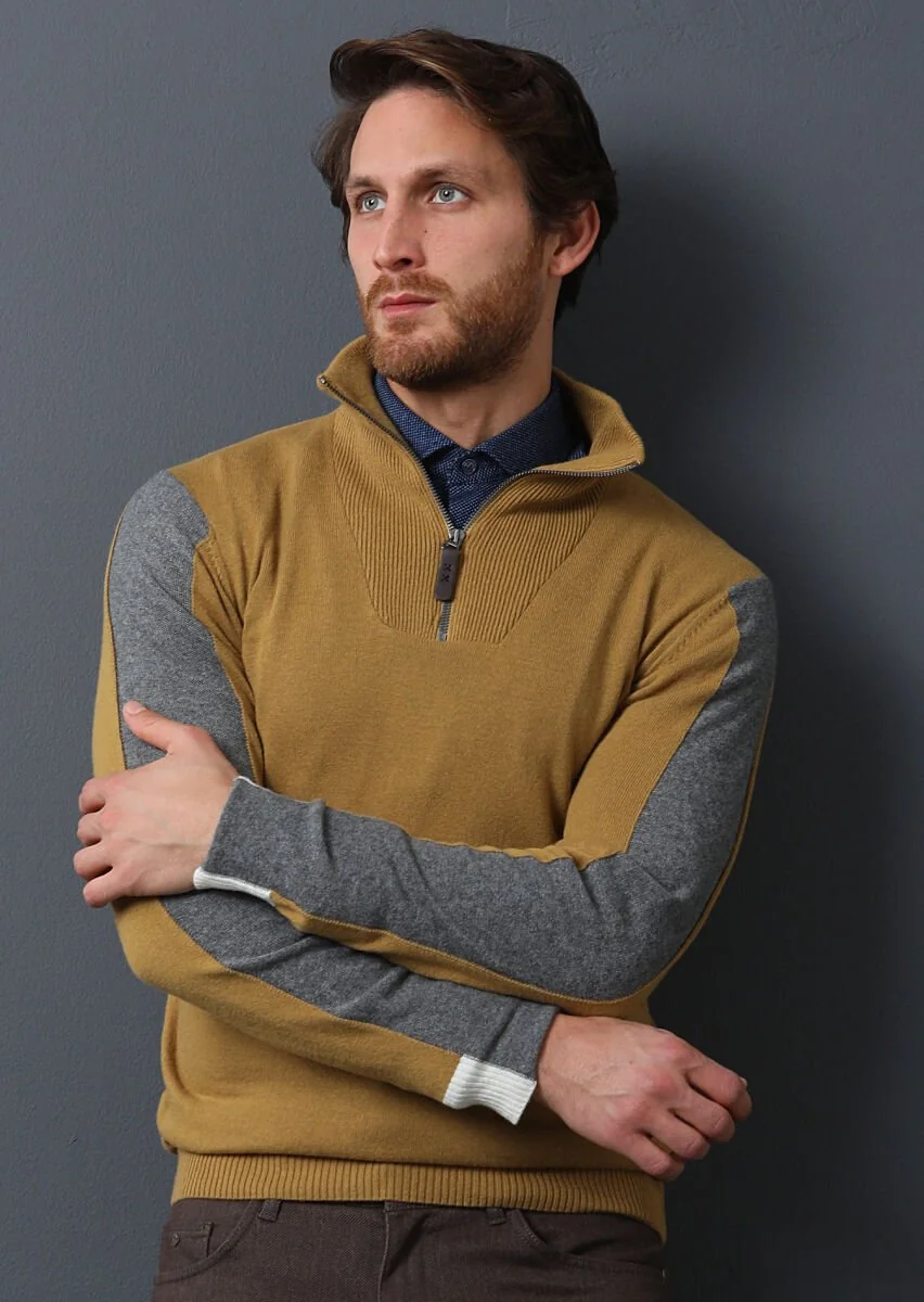 Yellow Knitwear Sweatshirt - 2
