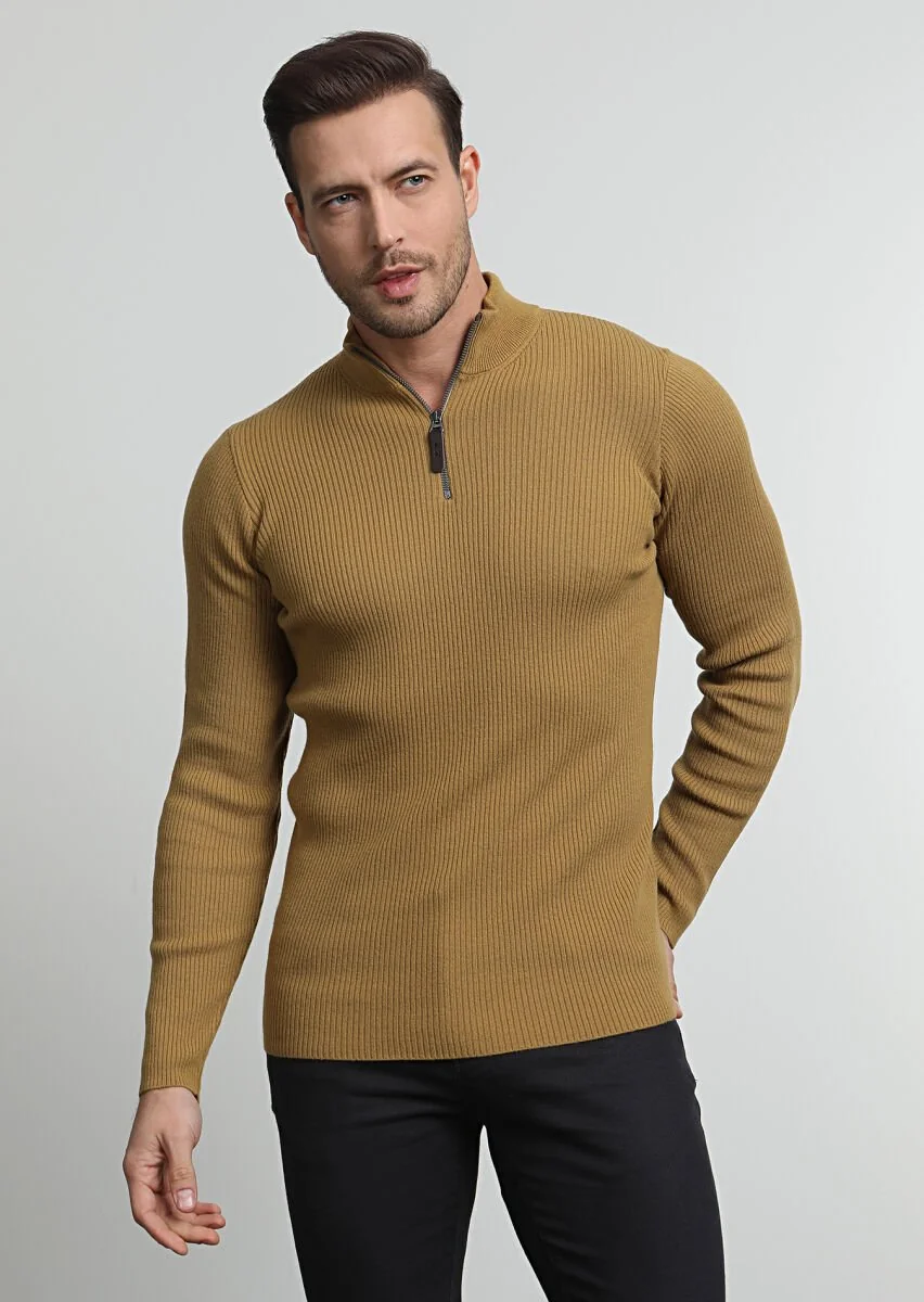 Yellow Knitwear Sweatshirt - 3