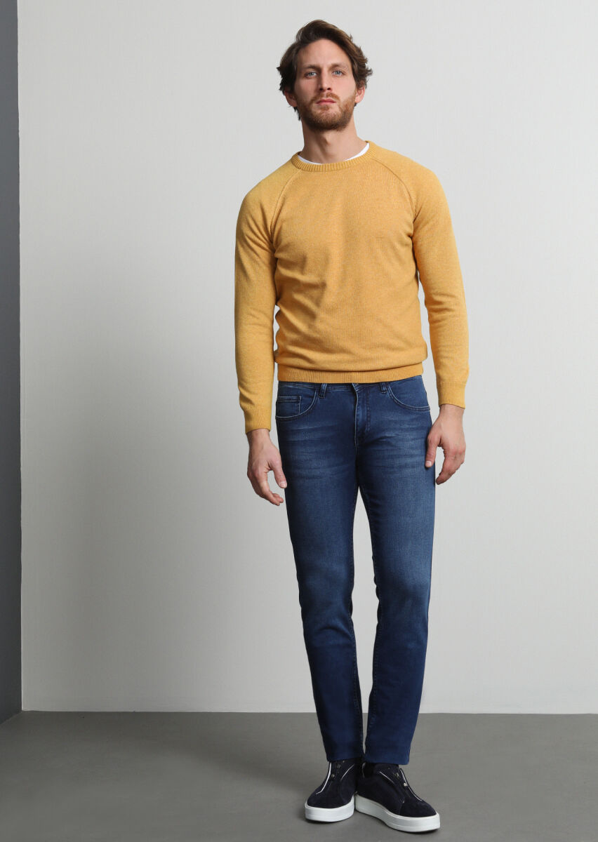 Yellow Knitwear Sweatshirt - 2