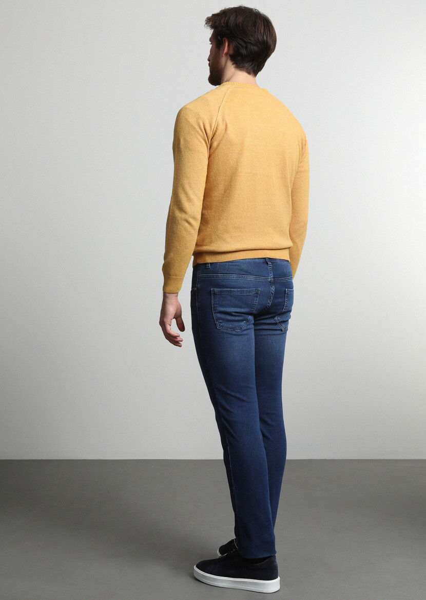 Yellow Knitwear Sweatshirt - 3