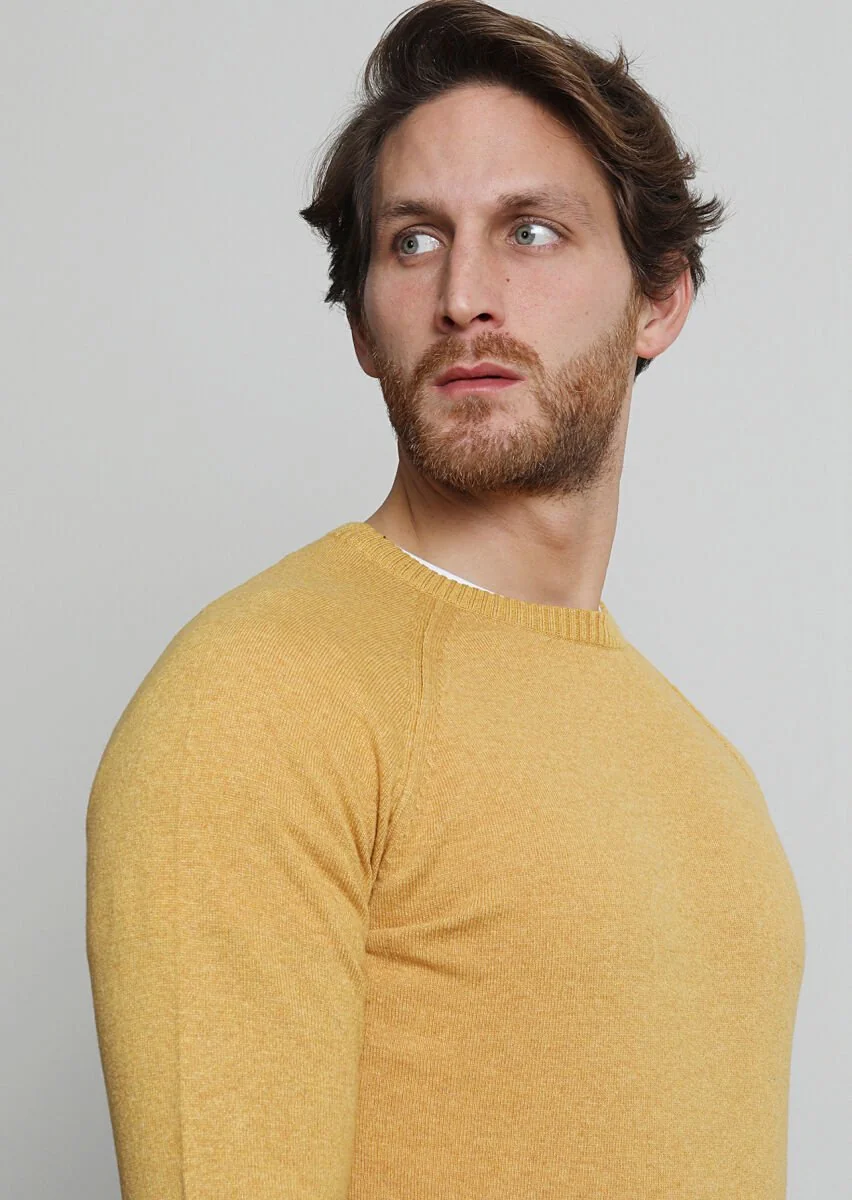 Yellow Knitwear Sweatshirt - 2