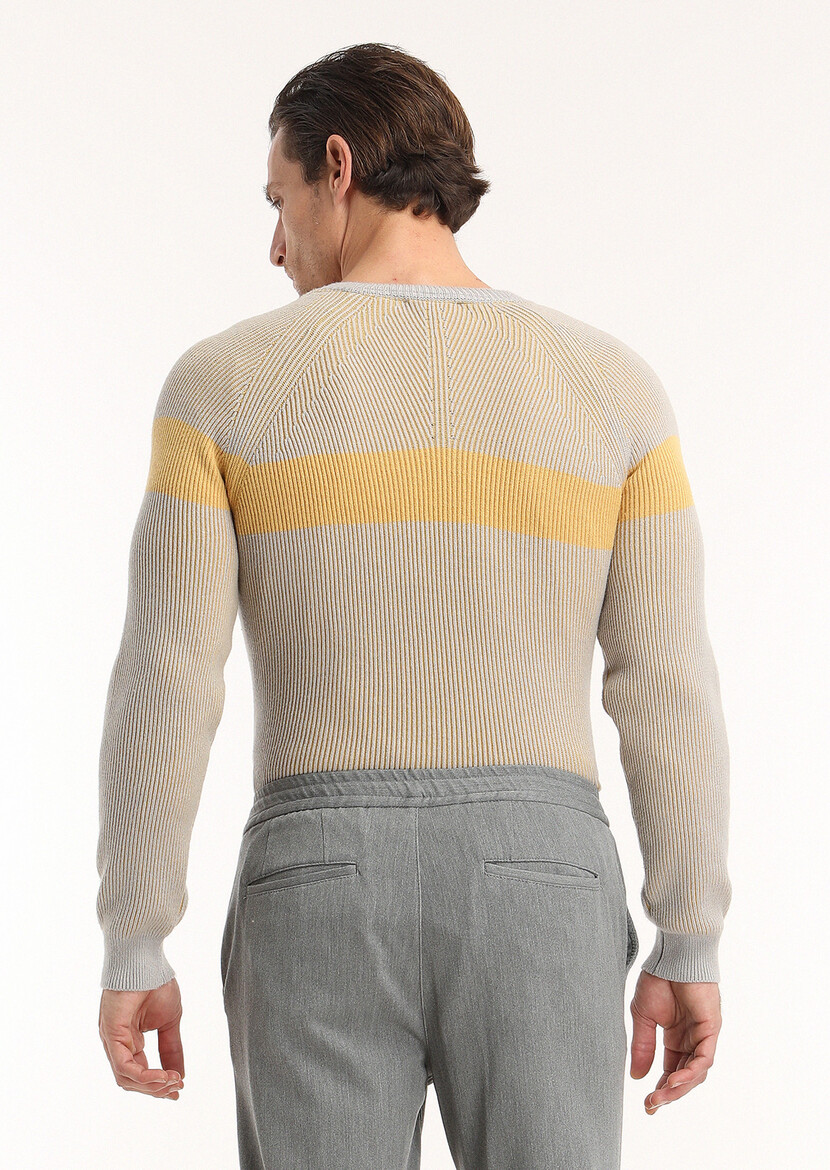 Yellow Knitwear Sweatshirt - 5