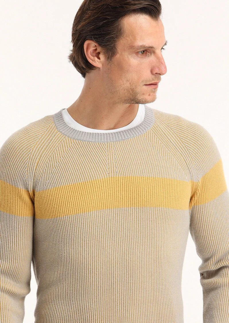Yellow Knitwear Sweatshirt - 3