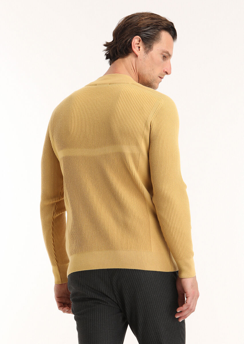 Yellow Knitwear Sweatshirt - 2