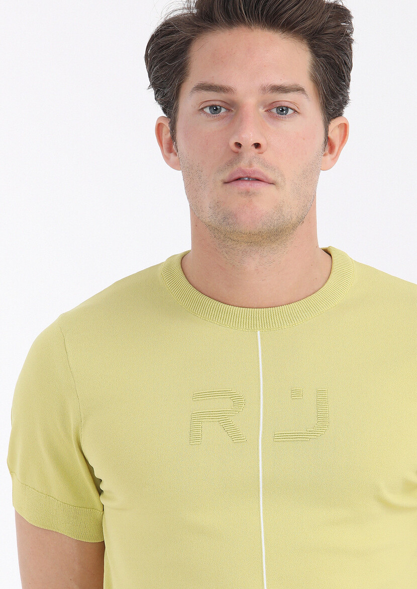 Yellow Knitwear Sweatshirt - 3