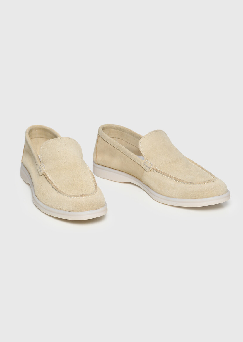Yellow Suede Casual Loafer - 3