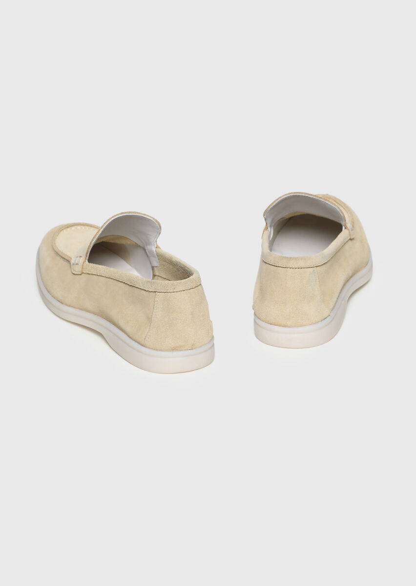 Yellow Suede Casual Loafer - 5