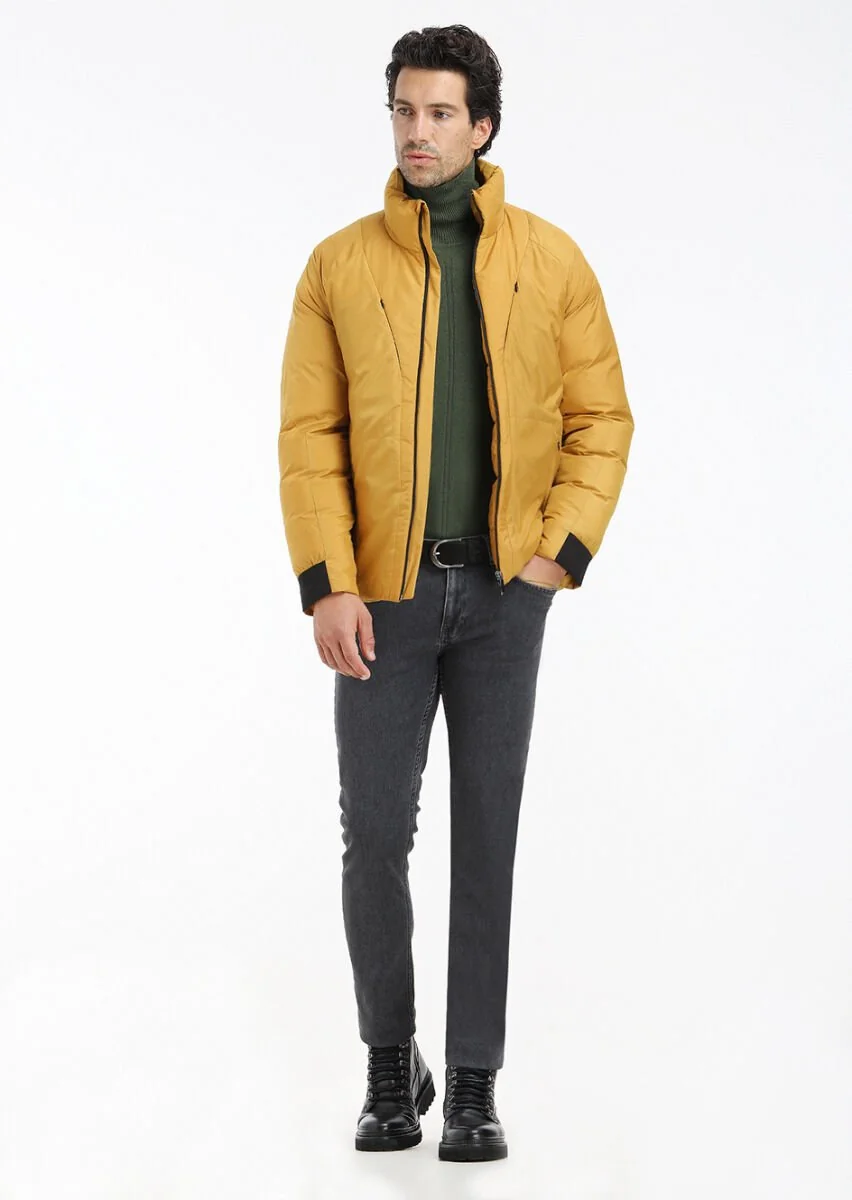 Yellow Weaving Coat - 1